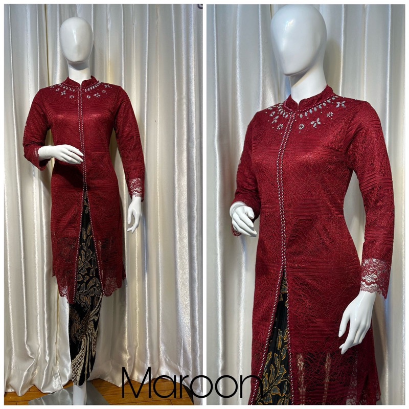 ( Bisa cod) Stelan tunik payet brukat rasaqi-kebaya busui payet mutiara- Kebaya modern- tunik
