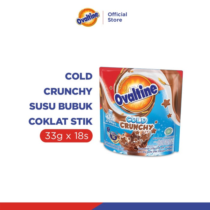 

Ovaltine Cold Crunchy Susu Bubuk Coklat Stik 32gx18s