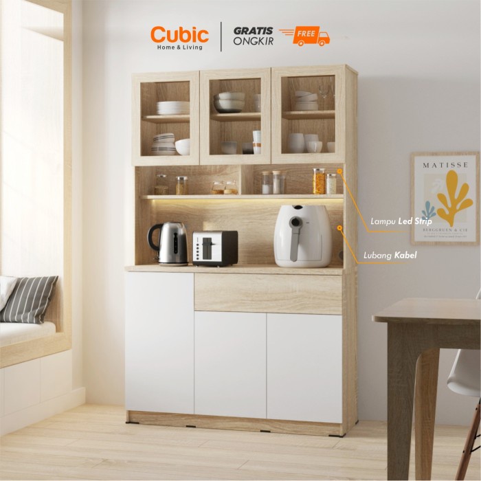PRODUK TERBATAS Cubic Lemari Dapur Minimalis / Kitchen Cabinet / ELENA KC 121