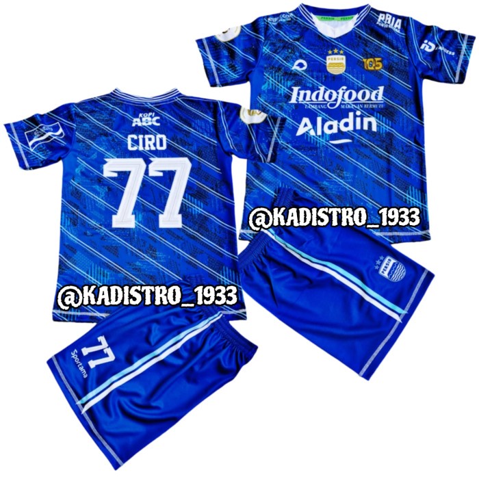SETELAN JERSEY BOLA ANAK CIRO ALVES PERSIB HOME MUSIM 2023 2024