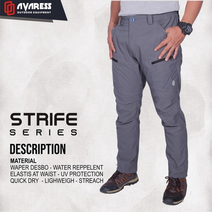 Eiger Aoki - Avaress Celana Gunung Celana Outdoor Bahan Quick Dry Tipe Stripe