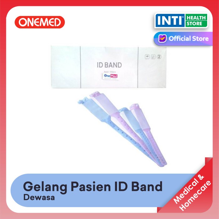 Onemed Gelang Pasien ID Band Dewasa Gelang Rumah Sakit ID Band