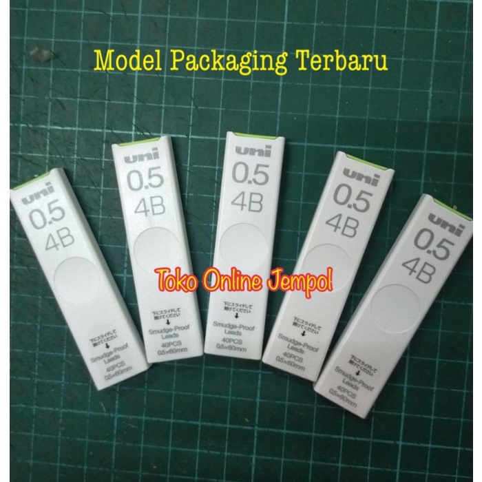 

Atk255Un Isi 40 Pcs Japan 4B 0.5 Mm Isi Pensil Mekanik Uni Mitsubishi