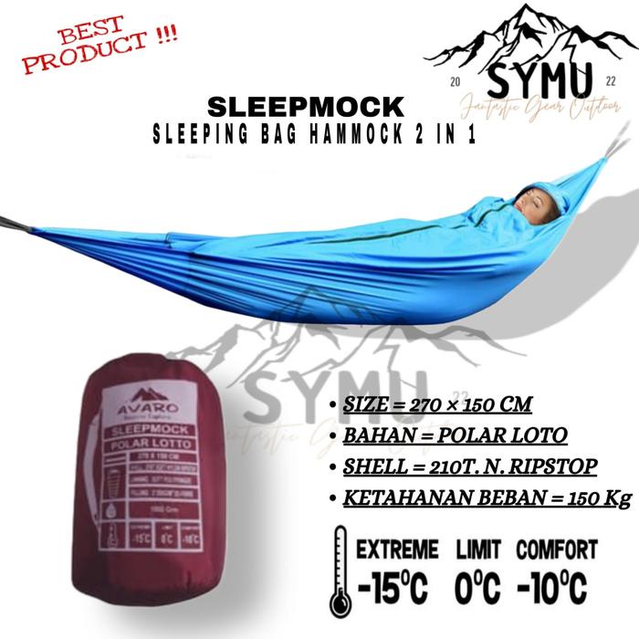 Eiger Aoki - Sleeping Bag Hammock 2 In 1 Kantong Tidur Gantung Selimut Ayunan Camping Kuat Tebal