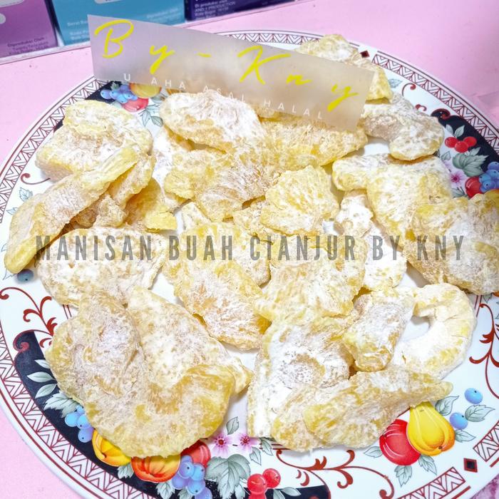 

terbaru !!! nanas kering kemasan 500 gram manisan buah kering mangga permen nanas madu nanas subang