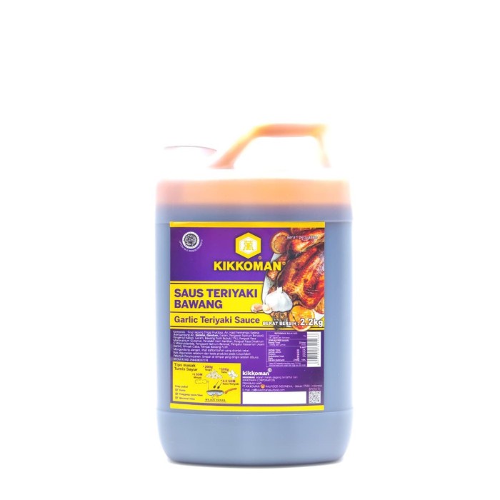 

Kikkoman Garlic Teriyaki Sauce Halal Jerigen 2L