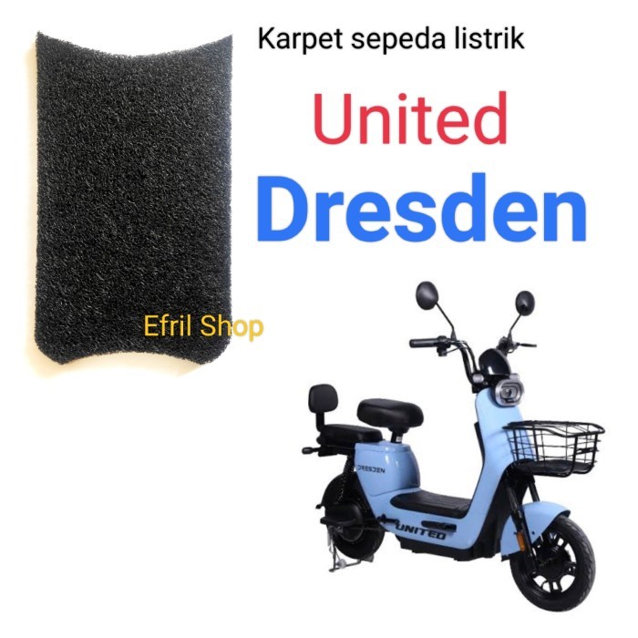 Alas kaki karpet sepeda motor listrik United Dresden