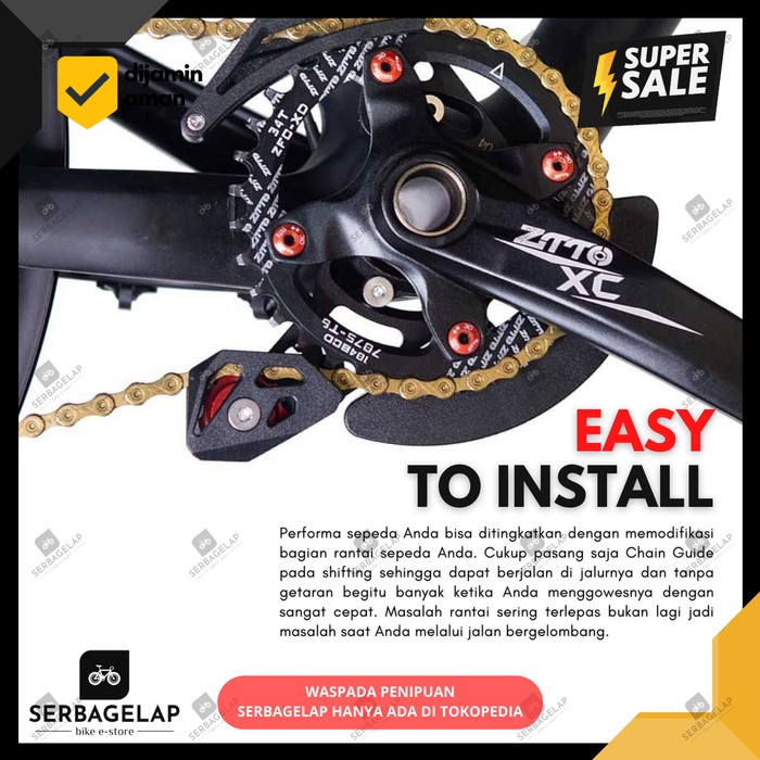 Terbatas Chain Guard / Guide Pengatur Rantai Sepeda ZTTO ISCG05 MTB / Lipat