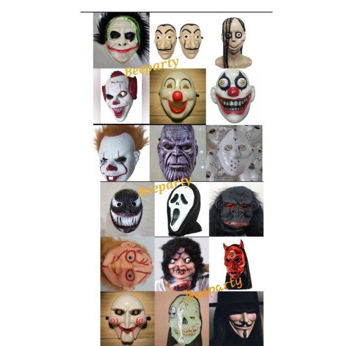Topeng setan Halloween /Aneka Topeng Halloween
