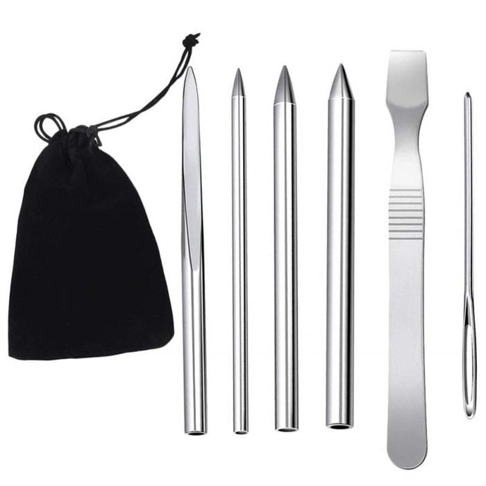 

Jarum Paracord Set 6pcs Jarum Rajut Gelang Tali Paracord Stitching Needles Tool Set