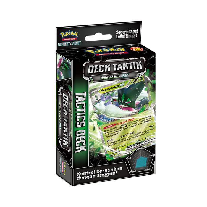DISKON TOYS KINGDOM POKEMON SET KARTU DECK TAKTIK MEOWSCARADA EX SVTM KIDS TOY TOYS POKEMON CARD