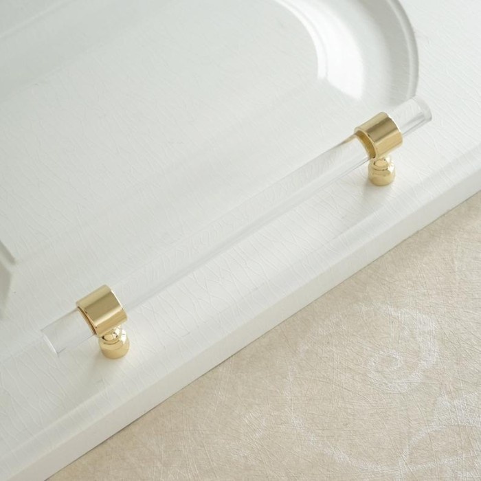 TRANSPARENT ACRYLIC HANDLE BENING TARIKAN LACI KACA CRYSTAL GAGANG :)