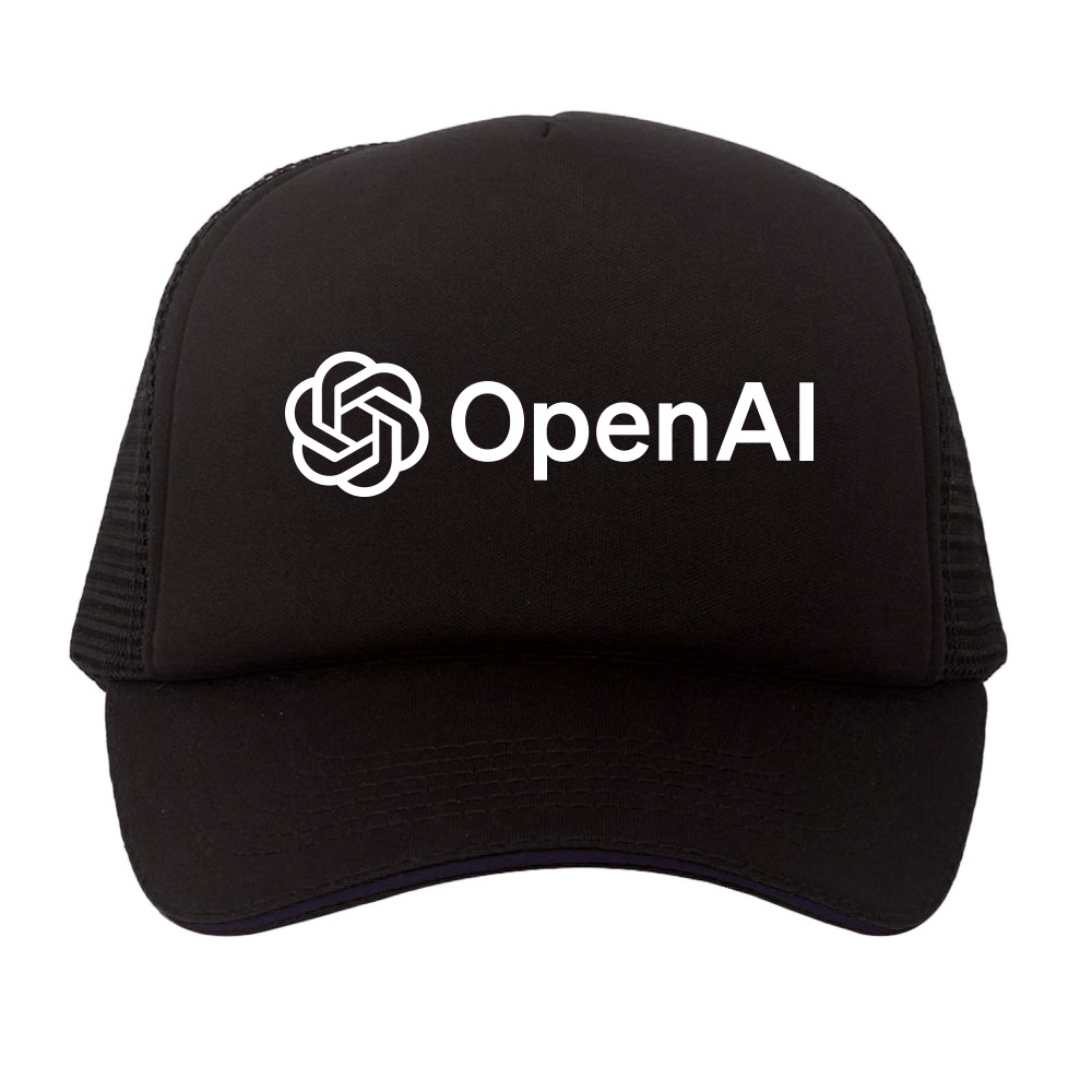 Topi Trucker Open AI Chat GPT Logo Sam Altman AI