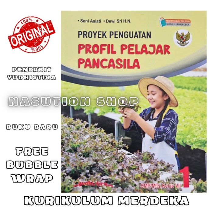 

SALE !!! BUKU P5 KELAS 1 / 7 VII SMP/MTS YUDHISTIRA KURIKULUM MERDEKA - PROYEK PENGUATAN PROFIL