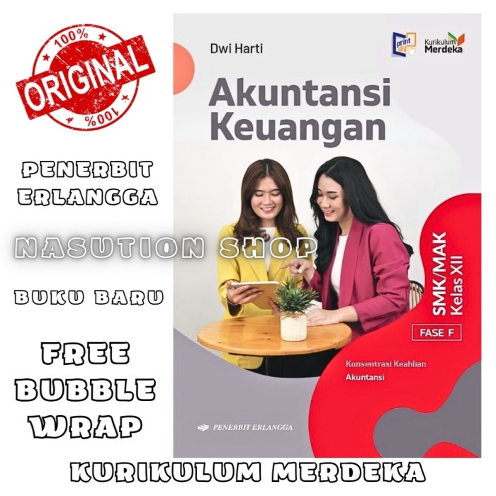 

SALE !!! BUKU AKUNTANSI KEUANGAN KELAS 3 / XII 12 SMK ERLANGGA KURIKULUM MERDEKA READYY