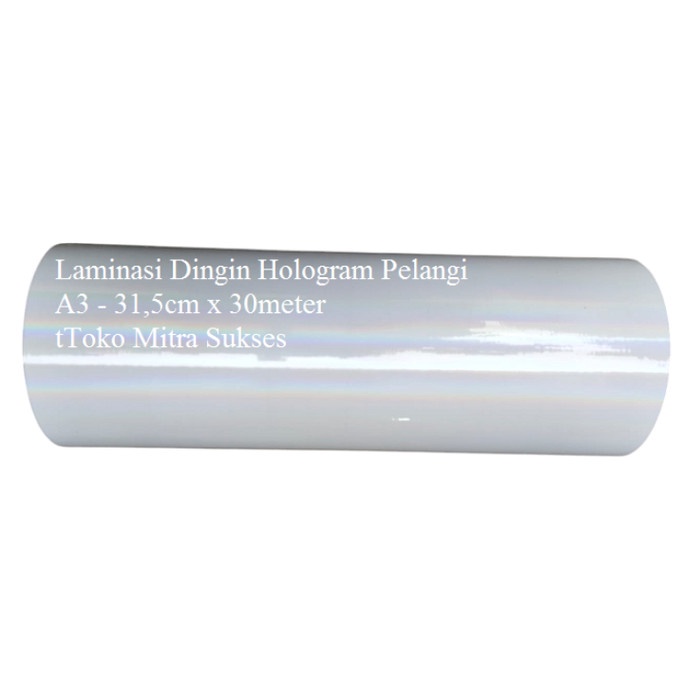Roll Laminasi Dingin Hologram A4 dan A3 Roll