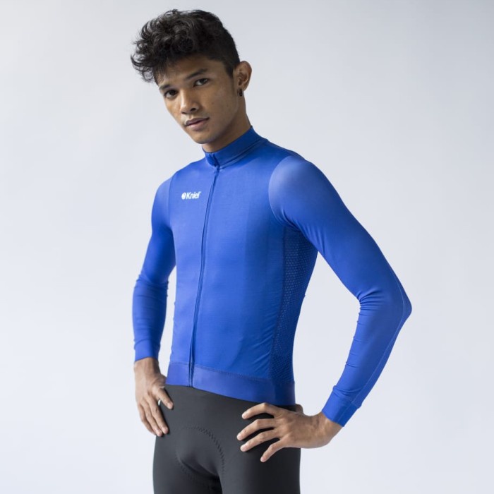 Kniel Performante Fit Long - Electric Blue - Jersey Sepeda Unisex