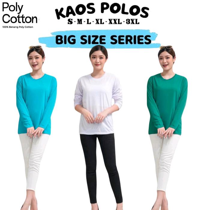 TERLENGKAP KAOS POLOS LENGAN PANJANG COTTON PAKAIAN PRIA WANITA LENGAN PANJANG L XL XXL XXXL Tebal