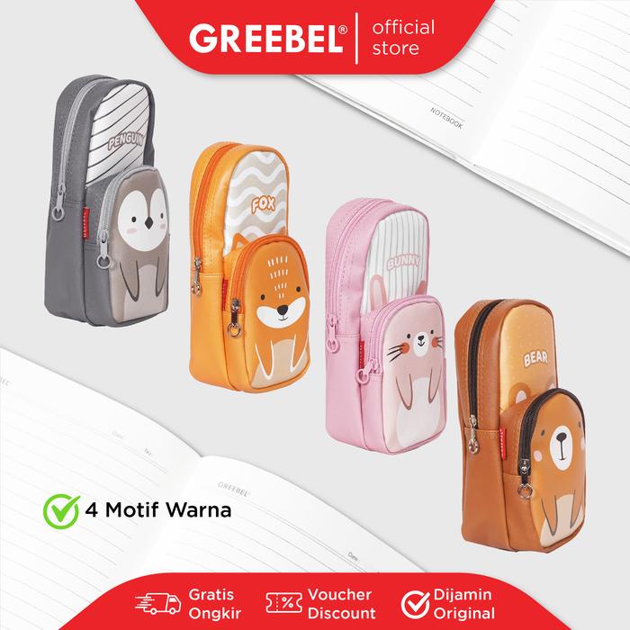 

Greebel Tempat Pensil (Pencil Bag 0124-33) / Kotak Pencil Pen Anak Lucu Cute Warna Warni /