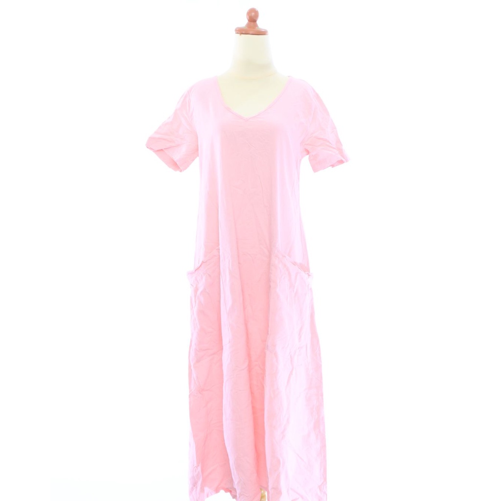 VL14269 Zanzea peach y pink casual maxi dress| Veloved.id