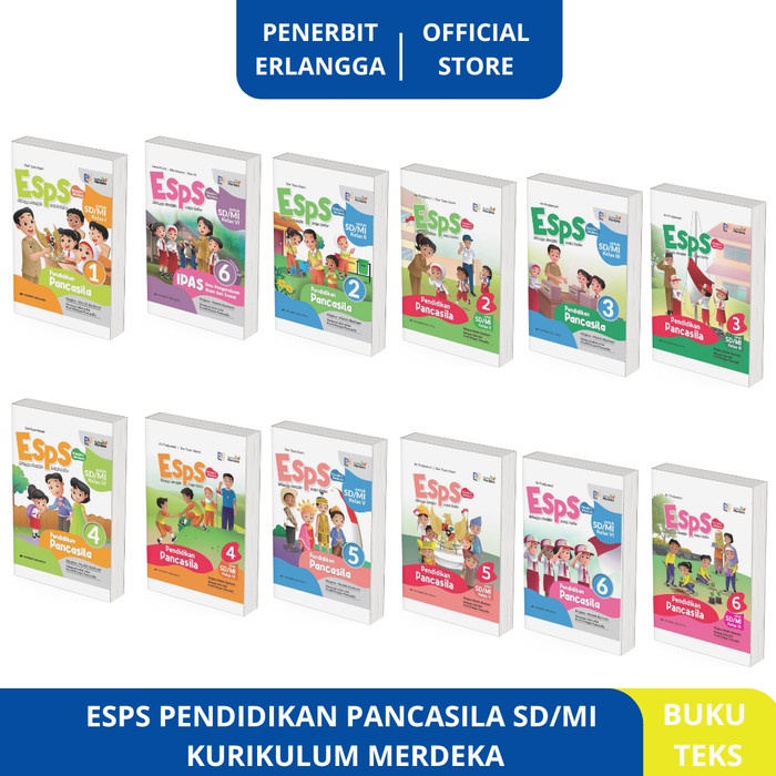 

SALE !!! ESPS PENDIDIKAN PANCASILA SD/MI KELAS 1 2 3 4 5 6 REVISI KURIKULUM MERDEKA ERLANGGA READYY