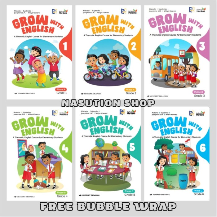 

SALE !!! BUKU GROW WITH ENGLISH KELAS 1 2 3 4 5 6 SD ERLANGGA KURIKULUM MERDEKA READYY