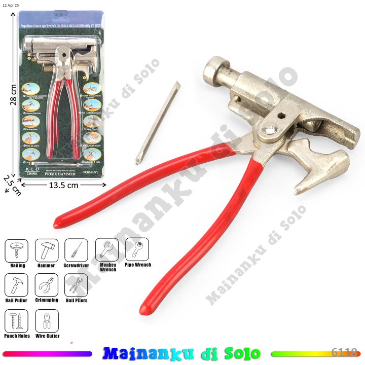 [Mainanku] Palu Multifungsi 10 Fungsi Prime Hammer