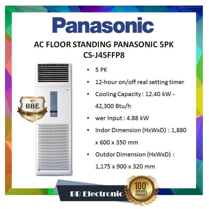 AC FLOOR STANDING PANASONIC 5PK CS-J45FFP8