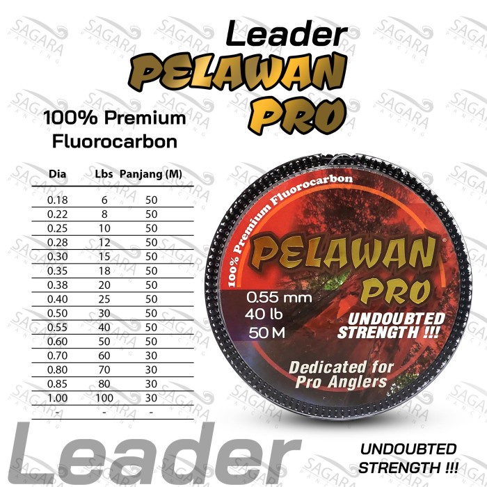 Leader Pelawan PRO Premium Leader Fluorocarbon