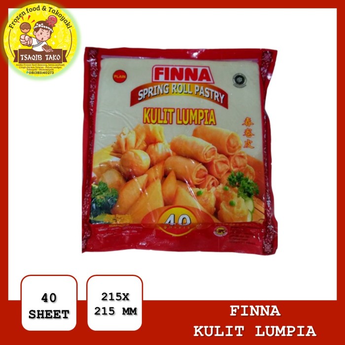 

Ready Stok" Promo Finna Kulit Lumpia 40 Sheet 50 Sheet Spring Roll Skin