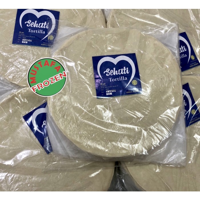 

Ready Stok" Sehati Kulit Kebab Tortilla Besar Isi 20 Pcs