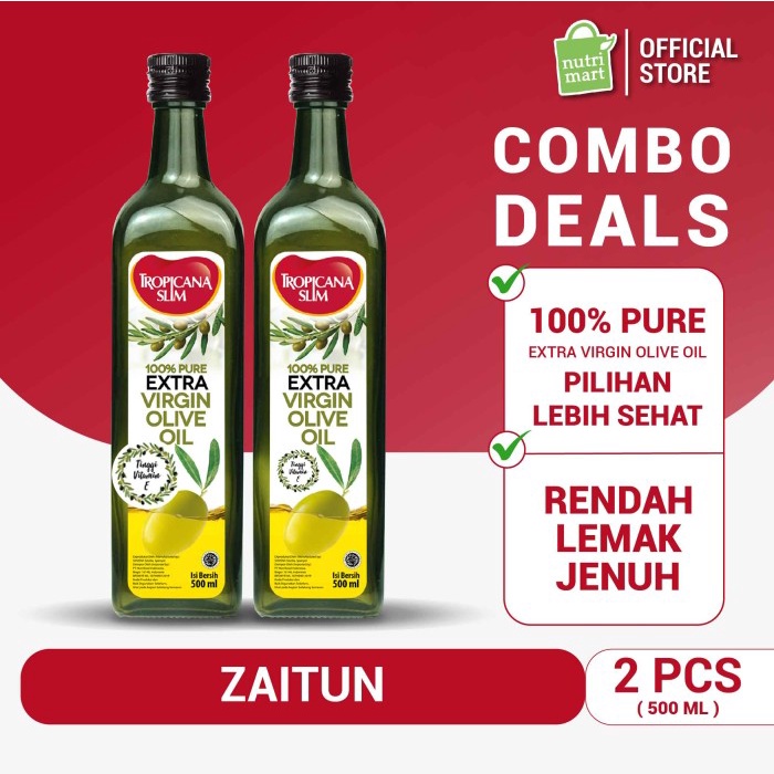 

Twin Pack: Tropicana Slim Extra Virgin Olive Oil 500Ml