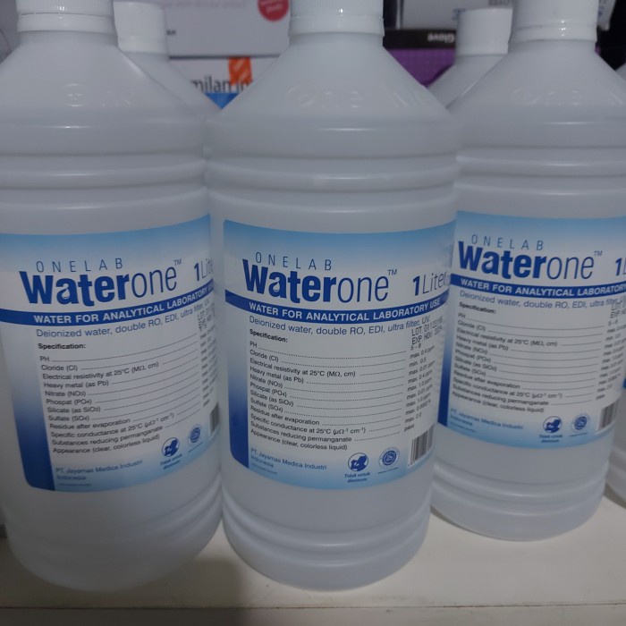 water one aquabidest 1liter one med