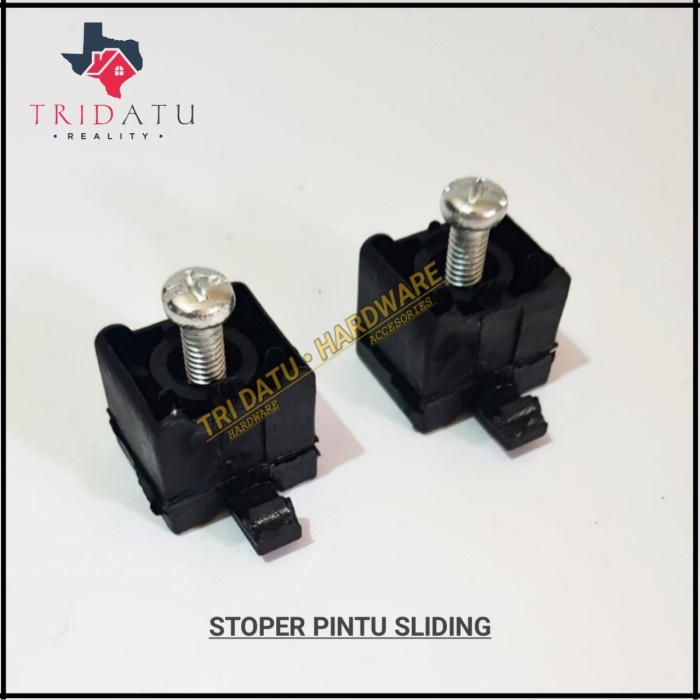 Ready Stok" Stoper Pintu Sliding / Stopper Rel Pintu Sliding Geser