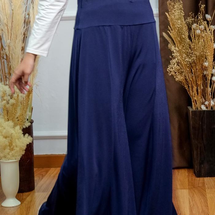 Jv Hasanah Culottes Jersey Pants - Celana Kulot Jumbo Pinggang Full Karet Celanakulot