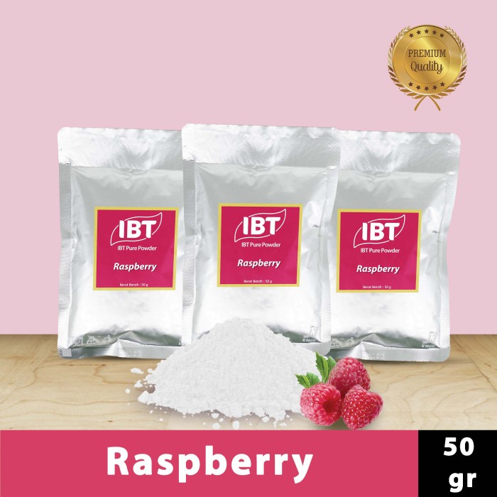 

Ready Stok" Pure Raspberry Powder Murni Bubuk Import Makanan Kue 50 Gr
