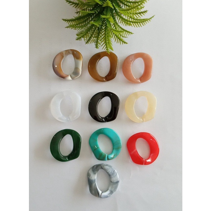

```````] Manik Rantai Akrilik / Acrylic Curb Chain Link