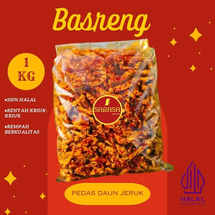 

1 KG Basreng Pedas Daun Jeruk Cemilan Pedas Basreng Sultan Sarasa Snack & Food Makanan