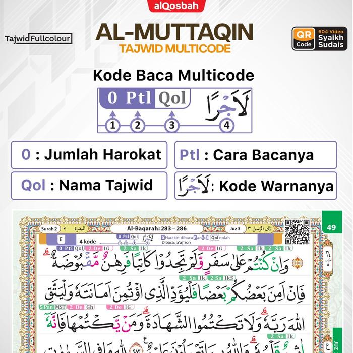 

Terbaru!! Exclusive Ust. Raffi - Al Quran Canggih Mushaf Al Quran Al Muttaqin Tajwid Qr Code Ukuran