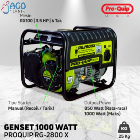 {{{{}}] Genset Pro-Quip USA RG2800X - 1000 Watt, Pembangkit Listrik