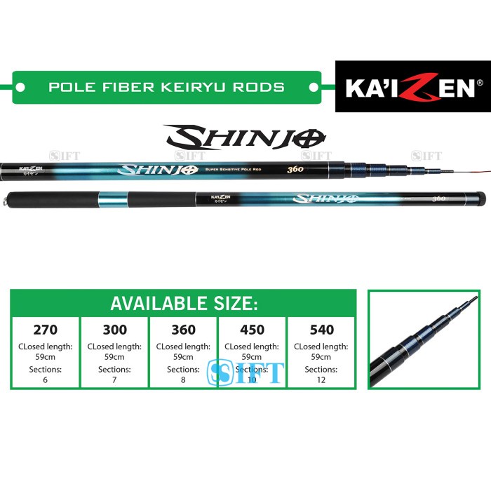 SALE PROMO JORAN TEGEK KAIZEN SHINJO RUAS PENDEK FIBER TELESKOPIK 270-630 READYY
