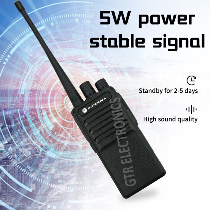 SALE TERHOTT MOTOROLA CP210 HANDY TALKY UHF 400-470MHZ HT JARAK JAUH WALKIE TALKIE - HITAM READYY