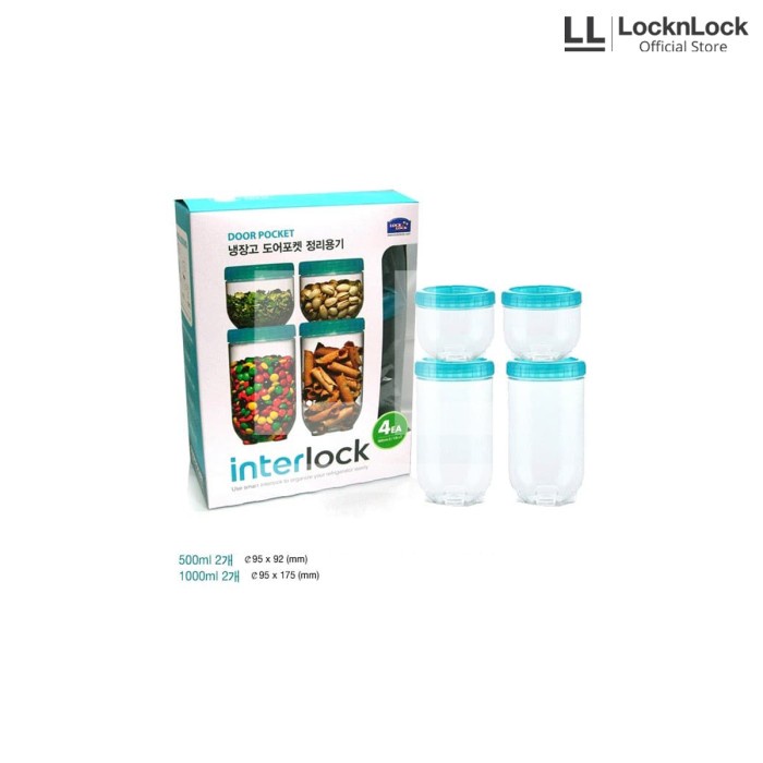 

LocknLock - Toples Interlock Set 4PCS (INL301S3) TERLARIS/TERMURAH/TERPOPULER