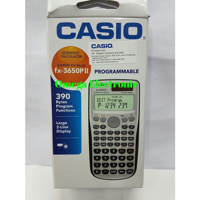 

Casio FX-3650P - Scientific Calculator ilmiah kalkulator kuliah TERLARIS/TERMURAH/TERPOPULER