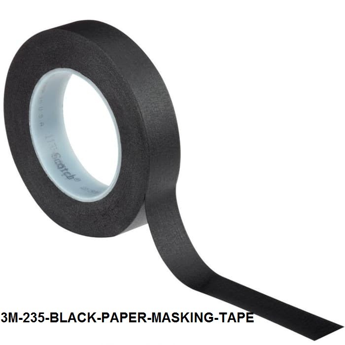 

3M-235-BLACK-PAPER-MASKING-TAPE 12MMX50M
