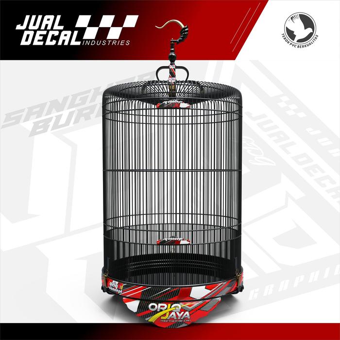 Stiker Decal Tebok MURAI ORIQ JAYA CONCEPT Variasi Sangkar Kandang Burung DiskonJual MurahHarga
