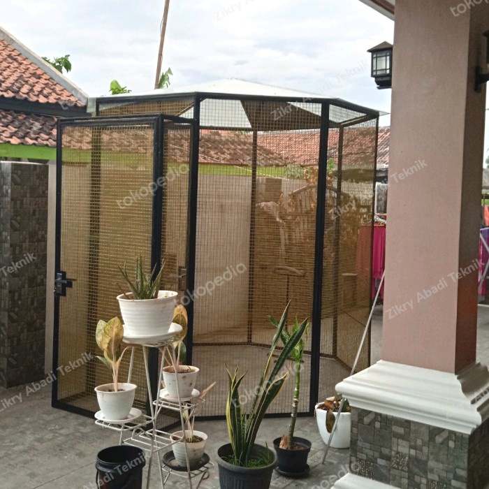 Sangkar kandang burung hantu lovebird murai batu kenari besar besi DiskonJual MurahHarga DiskonObral