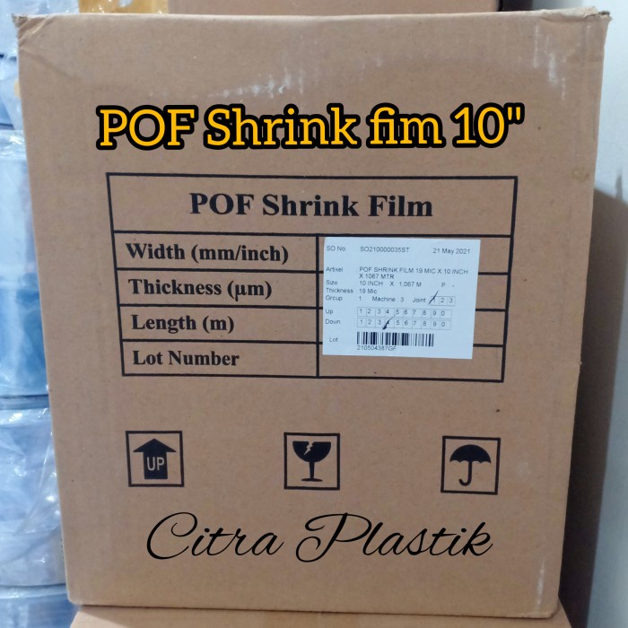 TERLARIS plastik POF Shrink 10 inch