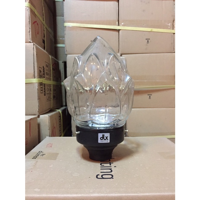 DLx lighting TP 90k Lampu taman pilar bening kaca nimalis