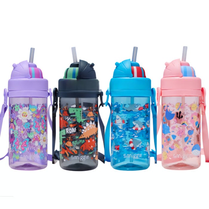 JTTOP" SMIGGLE STRAP BOTTLE DRINK BOTOL MINUM ANAK 430ML